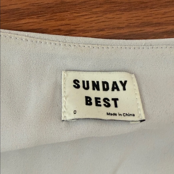 Sunday Best Cream Ruffle Wrap Dress - Picture 2 of 2